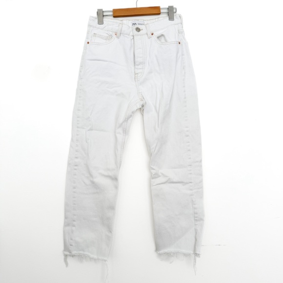 White Straight Leg Denim - Picture 3 of 6